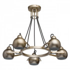 Suspension dorée loft 5 ampoules 54 cm