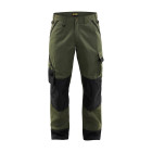 Pantalon paysagiste Vert-Armée/Noir 14541835 - Taille au choix