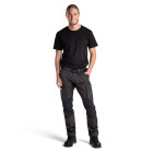 Pantalon maintenance coton stretch Gris-Foncé/Noir 14591146 - Taille au choix