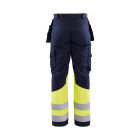 Pantalon artisan multinormes Marine/Jaune-Fluo 14791514 - Taille au choix