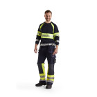 Pantalon artisan multinormes Marine/Jaune-Fluo 14791514 - Taille au choix