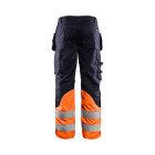 Pantalon multinormes inhérent avec poches flottantes Marine/Orange-Fluo 14891513 - Taille au choix