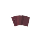 10 patins auto-agrippant corindon - 73 x 125 mm Gr. 80 - pour bois et métaux - LEMAN - 70125.102