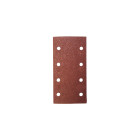 8 patins auto-agrippant corindon - 93 x 185 mm Gr. 120 - 8 trous - pour bois et métaux - LEMAN - 93185.08.83