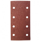 8 patins auto-agrippant corindon - 93 x 185 mm Gr. 40 - 8 trous - pour bois et métaux - LEMAN - 93185.08.81