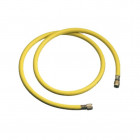 Flexible de liaison jaune plus 1/4” SAE 1,5 mm avec valve sphérique