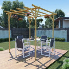 Vidaxl pergola de jardin 2 x 2 x 2 m bois de pin imprégné