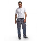 Pantalon artisan avec poches flottantes Gris-Clair 15321860 - Taille au choix