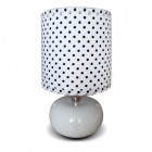 Lampe de table chromée megapolis 1 ampoule 25 cm