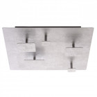 Plafonnier argenté techno   9 cm