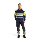 Pantalon multinormes inhérent +stretch Marine/Jaune-Fluo 17871512 - Taille au choix