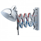 Applique murale chromée loft 1 ampoule 50 cm