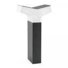 Balise de jardin gris foncé tau 1 ampoule