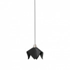 Suspension cuir noire fauna