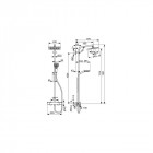 Colonne de douche showerpipe crometta e 240