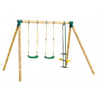 Portique apache 2 balançoires + vis à vis