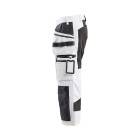 Pantacourt X1900 peintre stretch Blanc/Noir 19121310 - Taille au choix