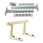Support mural réglable – étagère pliante peinte avec traverse 160 kg - lg 550 mm