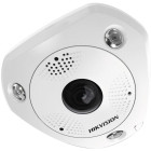 Caméra ip fish-eye - 12mp - vision 360° - ir 15m - audio bidirectionnel - hikvision