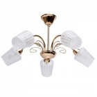 Plafonnier doré megapolis 5 ampoules 30 cm