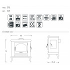 Pôele à bois mod. c3 horno