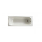 Baignoire rectangulaire avec pieds percée 1 trou contesa 160x70 blanc