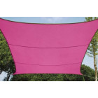 Voile d'ombrage carrée 5 m rose