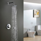 Robinet de douche au style moderne, pommeau de douche 20 cm et douchette à main