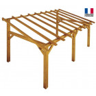 Auvent en bois 1 pan 15 m2 - sherwood