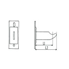 1 support à visser radiateur type traditionnel longueur 140/180