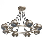 Suspension dorée loft 8 ampoules 50 cm Suspension dorée loft 8 ampoules 50 cm