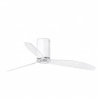 Ventilateur de plafond blanc brillant mini tube