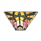 Applique ashton, verre et métal