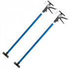2 x etais télescopique support barre tiges traverse de plafond set 115-290cm 30kg Helloshop26 3408018