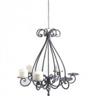 Lustre chandelier 6 bougies