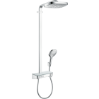 Colonne de douche raindance select e 300 3 jets avec mitigeur thermostatique showertablet select 300 chromé hansgrohe