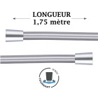 Flexible de douche chromé lisse longueur 1,75 mètre by eurosanit