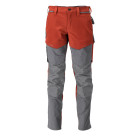 Pantalon de travail avec poches genouillères MASCOT Customized - 22379-311/2-Rouge-39-82