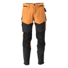 Pantalon de travail avec poches genouillères MASCOT Customized - 22379-311/2-Noir / Orange-43-90