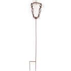 Pluviomètre de jardin en verre avec support en fonte