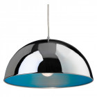 Suspension bistro, chrome / bleu