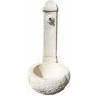 Fontaine en pierre blanche reconstituée 95x45x45cm