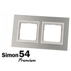 Plaque grise double inox