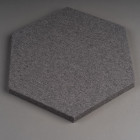 Panneau acoustique mural et plafond (décoratif design) - Epaisseur 24mm - Hexagone gris chiné