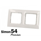 Plaque blanche double
