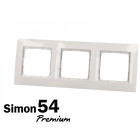Plaque blanche triple