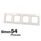 Plaque blanche quadruple