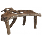 Banc en teck racine