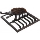 Gratte pied fonte avec brosse
