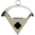 Mangeoire bois et inox trèfle